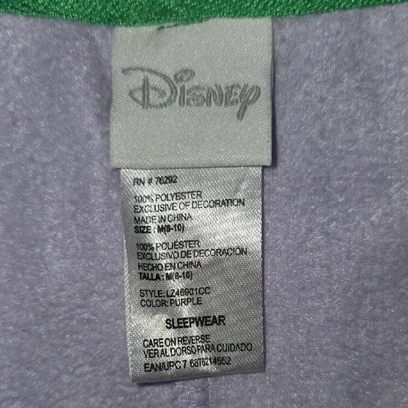 Disney Little Mermaid Costume with Purple and Green - Picture 10 of 11